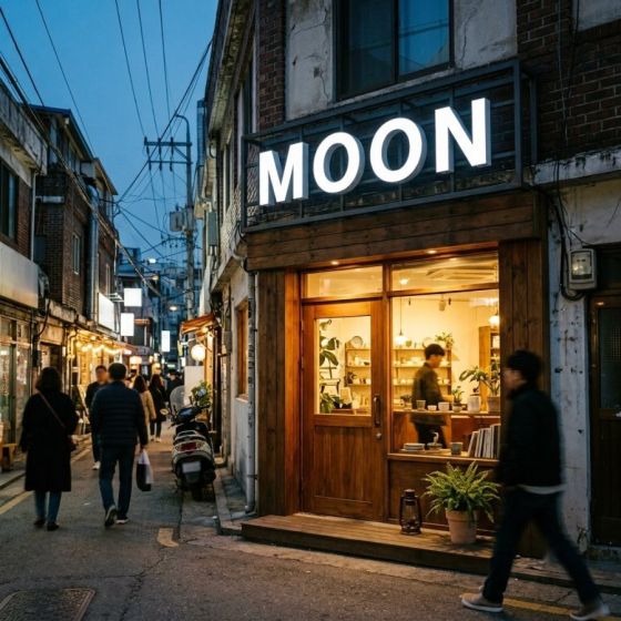 채널 · 전면 발광 — AI로 만든 예시 이미지