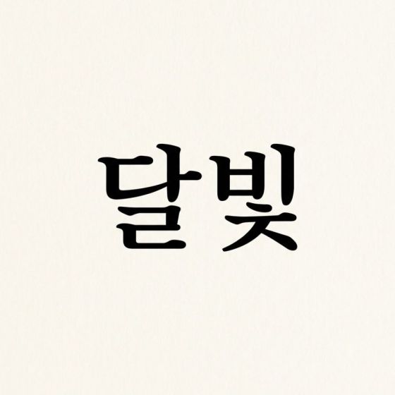 명조 · 부리 있는 글자 — AI로 만든 예시 이미지