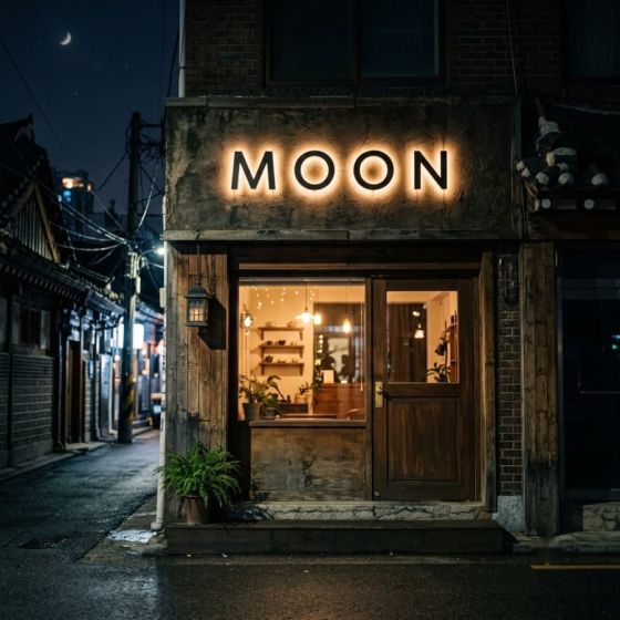 밤 · 후광 — AI로 만든 예시 이미지