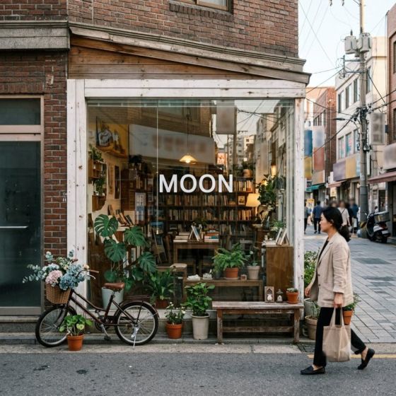 유리 벽 — AI로 만든 예시 이미지