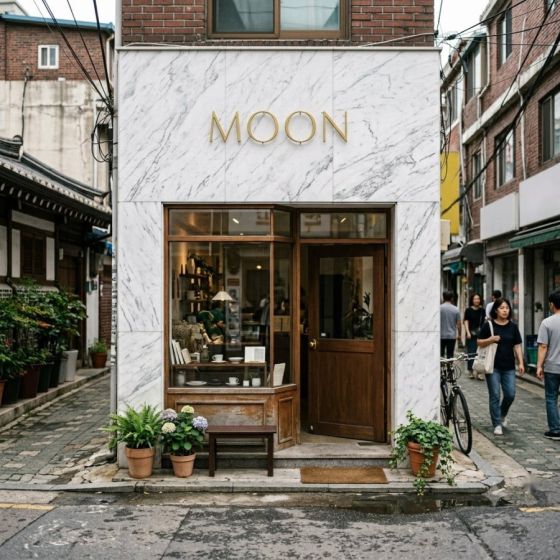 대리석 벽 — AI로 만든 예시 이미지